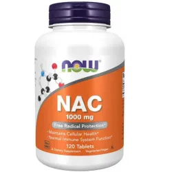 NOW Foods NAC N-Acetyl-L-Cysteine 1000mg - 120 tabl.