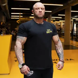 6PAK Nutrition T-Shirt Bestia Black/Yellow MAN - 1 szt. 