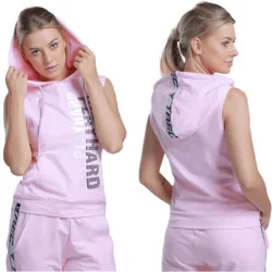 Trec Wear® Boxer Hoodie TRECGIRL 02 Stripe Pink
