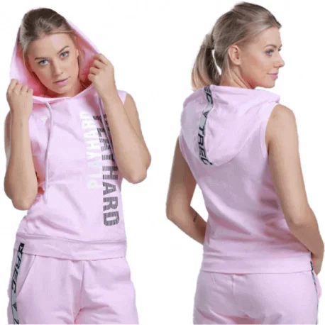 Trec Wear® Boxer Hoodie TRECGIRL 02 Stripe Pink