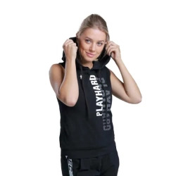 Trec Wear® Boxer Hoodie TRECGIRL 01 Stripe Black