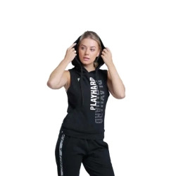 Trec Wear® Boxer Hoodie TRECGIRL 01 Stripe Black