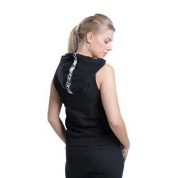 Trec Wear® Boxer Hoodie TRECGIRL 01 Stripe Black