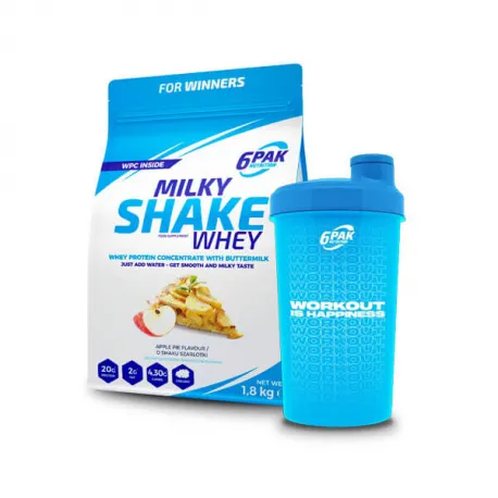 6PAK Nutrition Milky Shake Whey - 1800g + Formotiva Shaker Fundamic [GRATIS]