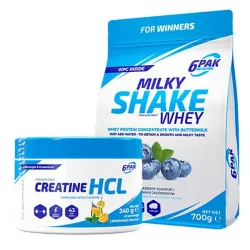 6PAK Nutrition Creatine HCL + 6PAK Nutrition Milky Shake Whey