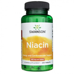 Swanson Niacin 100 mg - 250 tabl.
