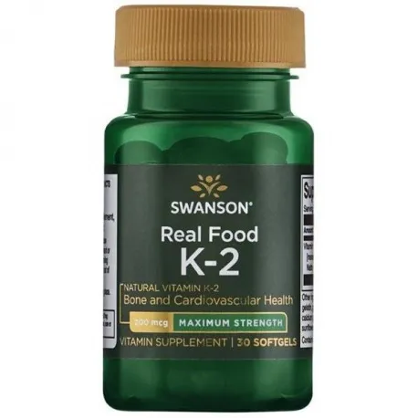 Swanson Witamina K2 naturalna 200mcg - 30 kaps.