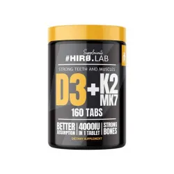 HIRO.LAB Vitamin D3 4000IU + K2 MK7 - 160 kaps.
