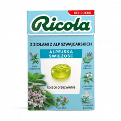 Ricola Cukierki Ziołowe Bez Cukru Oryginalne Ziołowe - 27,5 g