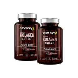 Essensey Kolagen Anti Age Wsparcie stawów skóry i włosów 2 x 90 kaps.