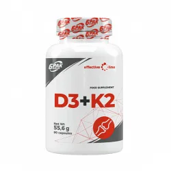 6PAK Nutrition Effective Line D3 + K2 - 90 kaps.