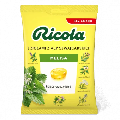 Ricola Cukierki Ziołowe Bez Cukru Melisa - 68g