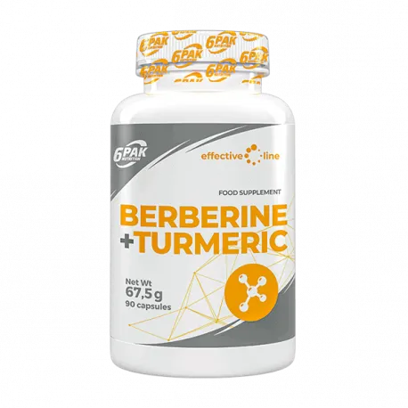 6PAK Nutrition Effective Line Berberine + Turmeric - 90 kaps.
