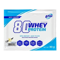 6PAK Nutrition 80 Whey Protein - 30g