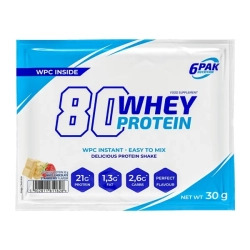 6PAK Nutrition 80 Whey Protein - 30g
