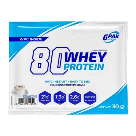 6PAK Nutrition 80 Whey Protein - 30g