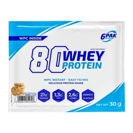 6PAK Nutrition 80 Whey Protein - 30g