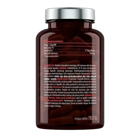 Essensey ALA Kwas Alfa Liponowy - 90 kaps.