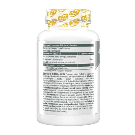 6PAK Nutrition Effective Line Rhodiola Rosea - 90 kaps.