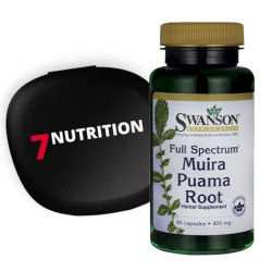 Swanson FS Muira Puama Root 400mg - 90 kaps. + Pillbox GRATIS