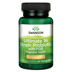 Swanson Ultimate 16 Strain Probiotic with Trace Minerals & FOS - 60 kaps.