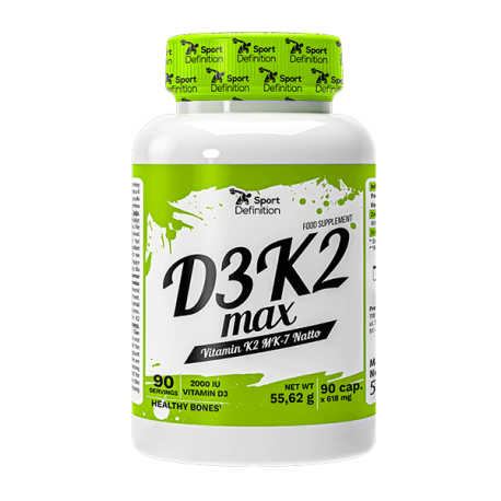 Sport Definition Witamina D3+K2 Max - 90 kaps.