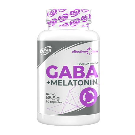 6PAK Nutrition Effective Line GABA + Melatonin - 90 kaps.