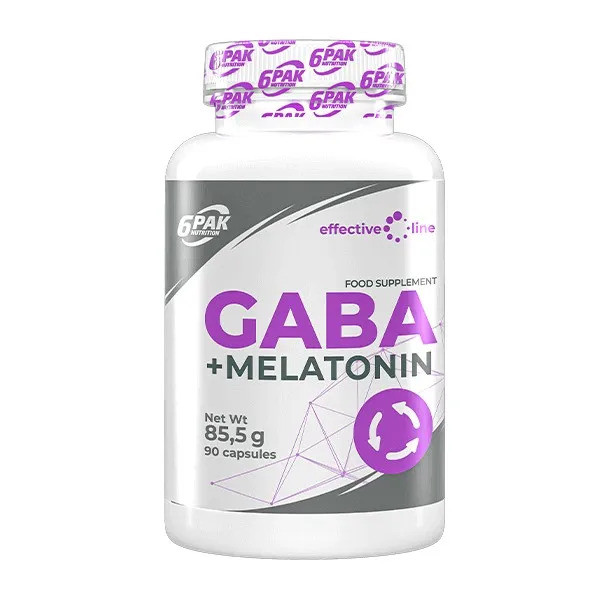 6PAK Nutrition Effective Line GABA + Melatonin - 90 kaps.