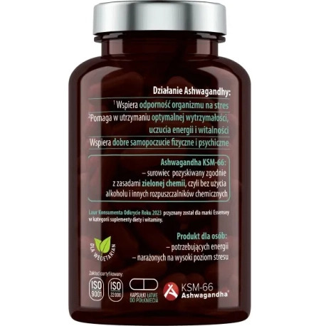 Essensey Ashwagandha Exclusive KSM-66 - 90 kaps.