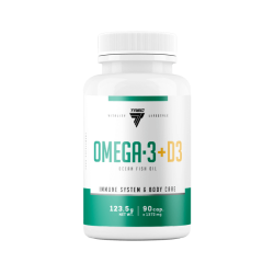Trec Vitality Omega 3 + D3 - 90 kaps.