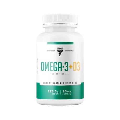 Trec Vitality Omega 3 + D3 - 90 kaps.