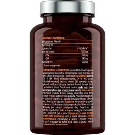 Essensey Omega 3 + Koenzym Q10 - 60 kaps.