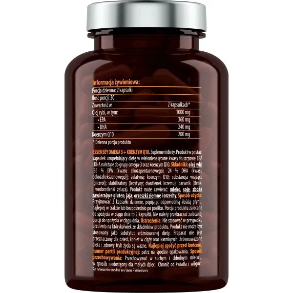 Essensey Omega 3 + Koenzym Q10 - 60 kaps.