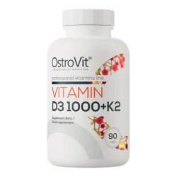 OstroVit Vitamin D3 1000 IU + K2 - 90 tabl