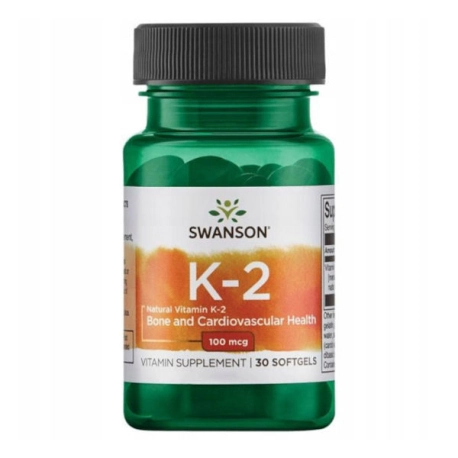 Swanson Natural Vitamin K2 100mcg - 30 kaps.