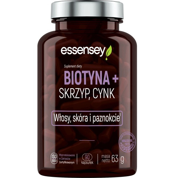 Essensey Biotyna + Skrzyp + Cynk - 90 kaps.