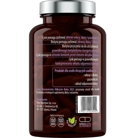 Essensey Biotyna + Skrzyp + Cynk - 90 kaps.