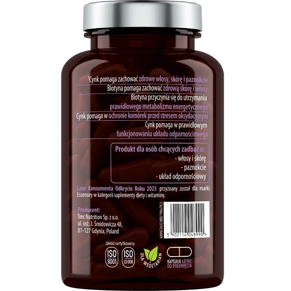 Essensey Biotyna + Skrzyp + Cynk - 90 kaps.