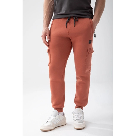 Trec Wear Brązowe spodnie męskie Basic Pants Cargo 150 T Brown