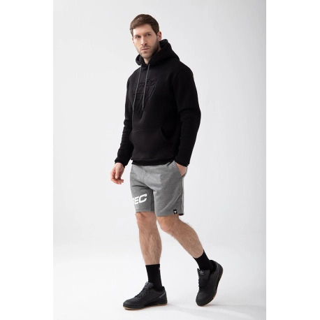 Trec Wear Czarna bluza męska z kapturem Basic Hoodie 150 Black