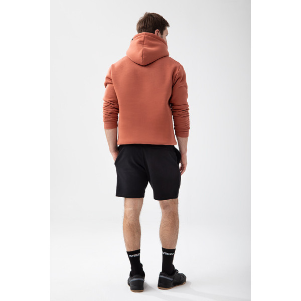 Trec Wear Brązowa bluza męska z kapturem Basic Hoodie 150 Brown