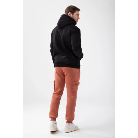 Trec Wear Czarna bluza męska z kapturem Basic Hoodie 151 Black