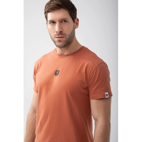 Trec Wear Brązowy T-shirt męski Basic Tshirt 150 T Brown