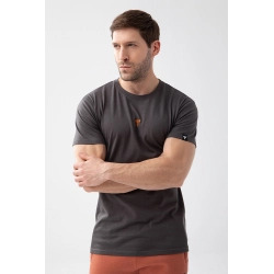 Trec Wear Basic Grafitowy T-shirt męski Tshirt 151 Print Graphite