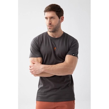 Trec Wear Basic Grafitowy T-shirt męski Tshirt 151 Print Graphite