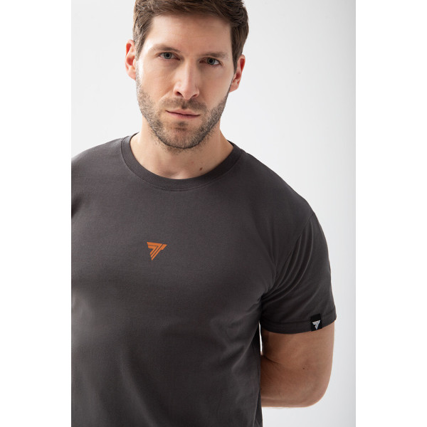 Trec Wear Basic Grafitowy T-shirt męski Tshirt 151 Print Graphite