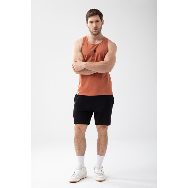 Trec Wear Brązowy tank top męski Basic Tank Top 150 Brown