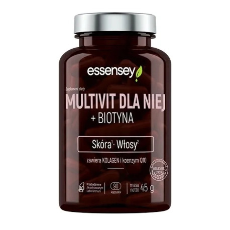 Essensey Multivit Dla Niej + Biotyna Skóra i Włosy 2 x 90 kaps.