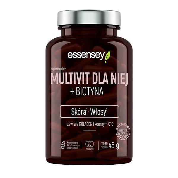 Essensey Multivit Dla Niej + Biotyna Skóra i Włosy 2 x 90 kaps.