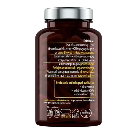 Essensey Omega 3 + 2000 IU D3 Serce i Odporność 2 x 90 kaps.